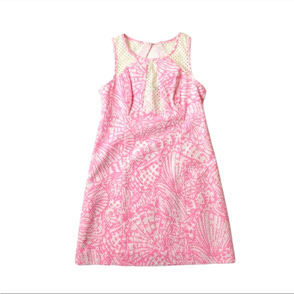 Lily Pulitzer Pink & White Sheath Dress!